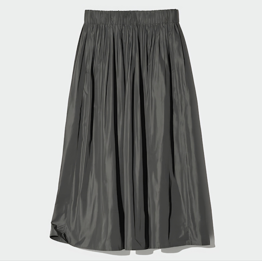 ❤️Uniqlo Gray Pleated Skirt☆